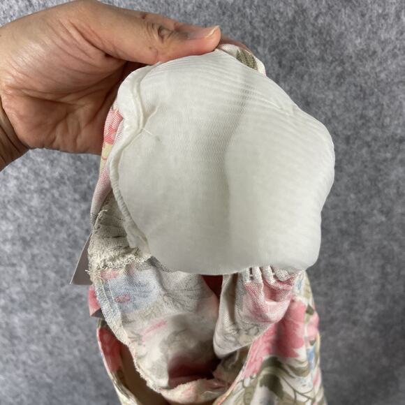 Vintage Mondi Blazer Jacket Womens 40 Floral Linen Blend Crop Boho Cottage 80s - Picture 15 of 16